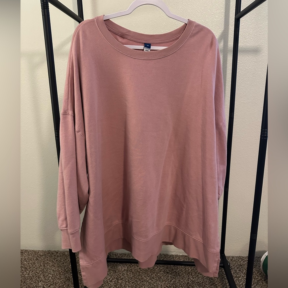 relaxed tunic sweatshirt